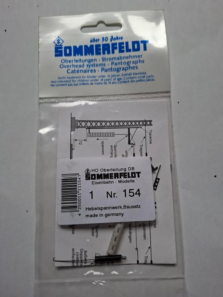 Sommerfeldt 154 DB spannwerk, Hobby en Vrije tijd, Modeltreinen | H0, Ophalen of Verzenden, Nieuw, Gelijkstroom, Overige typen