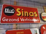 Emaille reclamebord Hero Sinas. Langcat., Ophalen, Zo goed als nieuw, Reclamebord