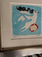 Zeefdruk Raphael - Duif met Ornament, Antiek en Kunst, Kunst | Etsen en Gravures, Ophalen of Verzenden