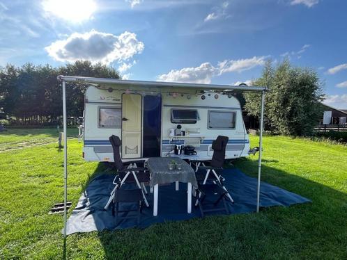 Hobby elegance caravan 1996, Caravans en Kamperen, Caravans, Particulier, tot en met 4, 750 - 1000 kg, Rondzit, Hobby, Dwarsbed