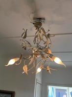 Vintage Lamp met Bladmotief, Ophalen, Gebruikt, Metaal, Minder dan 50 cm