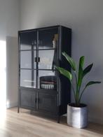 Woood metalen vitrinekast - Prachtig!, Huis en Inrichting, Kasten | Vitrinekasten, Zo goed als nieuw, Metaal, 150 tot 200 cm, 25 tot 50 cm