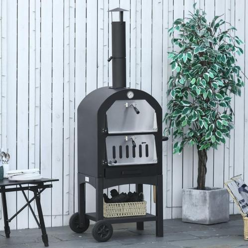2-In-1 Pizza Oven 63 x 54 x 161 cm, Tuin en Terras, Pizzaovens, Nieuw, Verzenden
