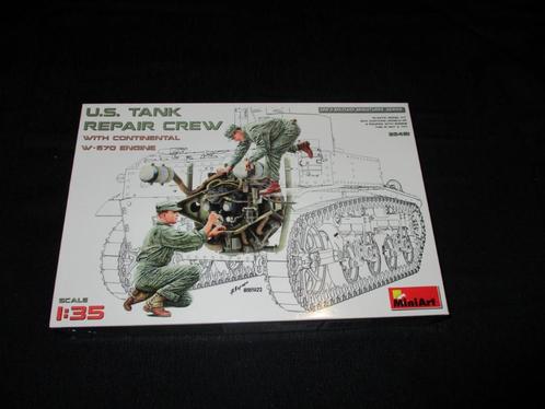 D-158,MINIART 1-35,NO,35461,U.S. Tank Repair Crew w/Continen, Hobby en Vrije tijd, Modelbouw | Figuren en Diorama's, Nieuw, Verzenden