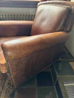 Vintage fauteuil schapenleer, Huis en Inrichting, Fauteuils, Ophalen, Gebruikt, Leer