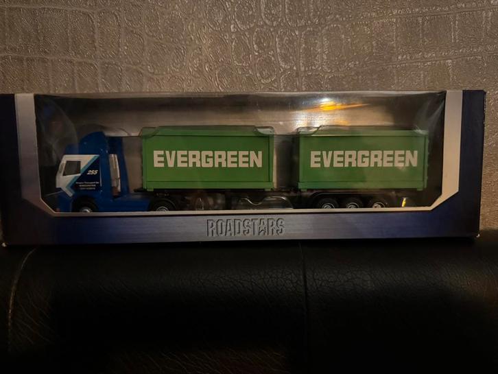 Modelvrachtwagen Roadstars Evergreen/Stegra, Hobby en Vrije tijd, Modelbouw | Auto's en Voertuigen, Zo goed als nieuw, Truck, Groter dan 1:32