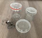 Weckpotten, 3 formaten, Huis en Inrichting, Ophalen, Gebruikt, Glas