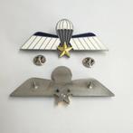 Metalen parawing A (mariniers/luchtmobiel), Ophalen of Verzenden, Landmacht, Nederland, Lintje, Medaille of Wings