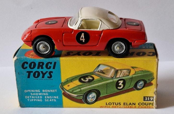 Corgi Toys 329 Lotus Elan Coupé, Hobby en Vrije tijd, Modelauto's | 1:43, Zo goed als nieuw, Auto, Corgi, Ophalen of Verzenden