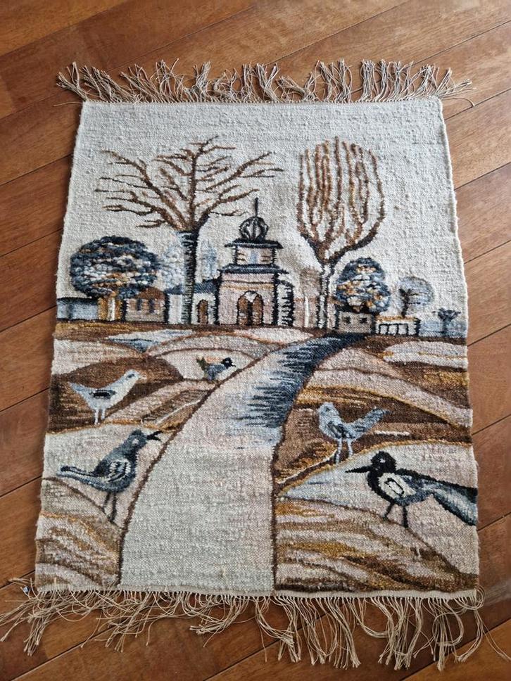Handgemaakt Wandkleed - 93x144 cm - Pools met certificaat, Antiek en Kunst, Antiek | Kleden en Textiel, Ophalen of Verzenden