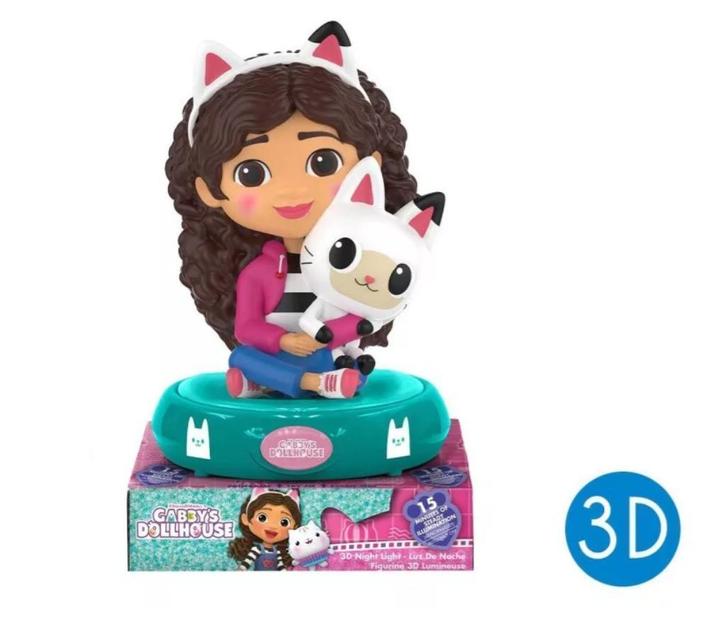 Gabby's Poppenhuis 3D Led Nachtlampje, Kinderen en Baby's, Kinderkamer | Inrichting en Decoratie, Nieuw, Lamp, Ophalen of Verzenden