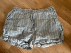 HEMA STRIPED SPIJKERBROEK, MAAT; L, Kleding | Dames, Broeken en Pantalons, Kort, Blauw, Maat 42/44 (L), Ophalen of Verzenden