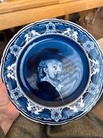 Vintage Sierbord Oud Wandbord Antiek Delfts Blauw Bord, Ophalen