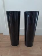 donkerpaarse vaas 40cm hoog, Huis en Inrichting, Ophalen, Gebruikt, Overige kleuren, Glas