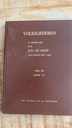 Joh. De Heer volksliederen boek, Ophalen of Verzenden, Gelezen, Instrument