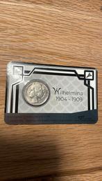 Numismatische coincard Wilhelmina 1905, Postzegels en Munten, Munten | Nederland, 1 gulden, Zilver, Ophalen of Verzenden, Koningin Wilhelmina