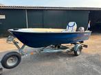 Verano 410 incl trailer en 9.9 pk yamaha visboot tourboot, Watersport en Boten, Vis- en Consoleboten, Ophalen, 10 tot 30 pk, Zo goed als nieuw
