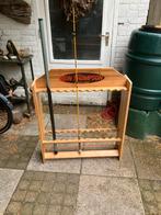 Houten hengelrek voor 24 hengels, Ophalen, Zo goed als nieuw