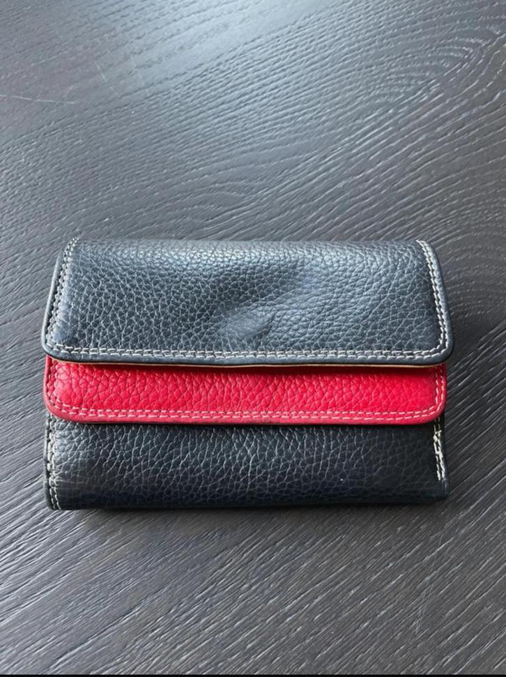 Portemonnee van echt leer – Vera Pelle, Sieraden, Tassen en Uiterlijk, Portemonnees, Gebruikt, Overige merken, Zwart, Leer, Ophalen of Verzenden