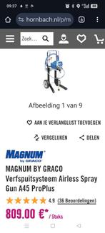 Graco Verfspuit A45 proplus, Ophalen of Verzenden, Zo goed als nieuw, 50 km per accu of meer