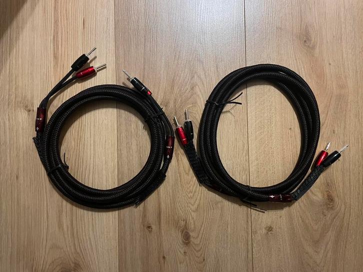 AudioQuest Type 9 Kabels - 2x3 meter, Audio, Tv en Foto, Audiokabels en Televisiekabels, Gebruikt, Luidsprekerkabel, 2 tot 5 meter