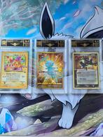 Pokemon Slabs - Pikachu, Mew, Greninja - AP Grading, Ophalen of Verzenden, Zo goed als nieuw, Losse kaart, Foil