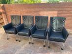 Montis Chaplin stoelen, Ophalen, Gebruikt, Zwart, Leer