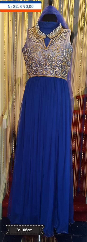 Koningsblauwe Lange jurk met veel strass, Kleding | Dames, Gelegenheidskleding, Nieuw, Galajurk, Maat 38/40 (M), Blauw, Ophalen of Verzenden