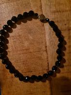 Elegante Ketting – Facet Geslepen Zwarte Jade, Ophalen of Verzenden, Overige materialen, Ketting