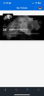 4 Adele Tickets München!, Augustus