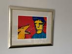 Herman Brood - Hond bij man (zeefdruk) inclusief lijst, Antiek en Kunst, Ophalen