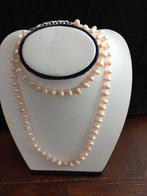 Schitterende set van èchte parels, collier en armband., Sieraden, Tassen en Uiterlijk, Kettingen, Ophalen of Verzenden, Nieuw