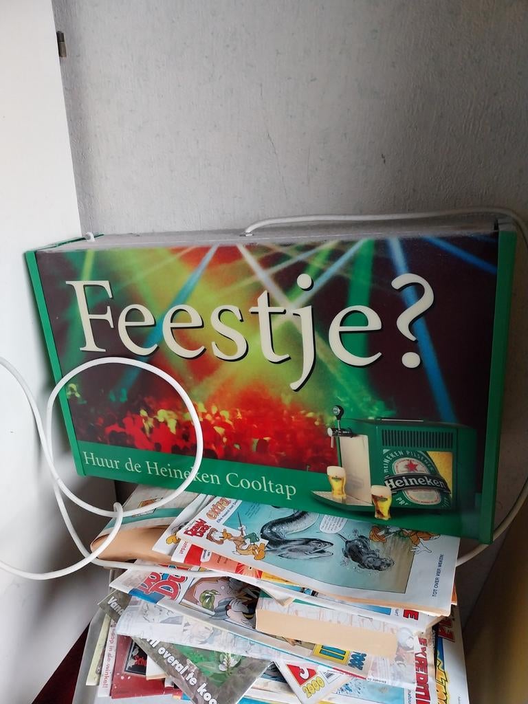 Heineken Cooltap Reclamebord, Ophalen, Gebruikt