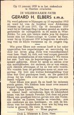 Elbers Gerard H. 1910 Nijmegen-1959 Cadier en Keer, Verzamelen, Ophalen of Verzenden