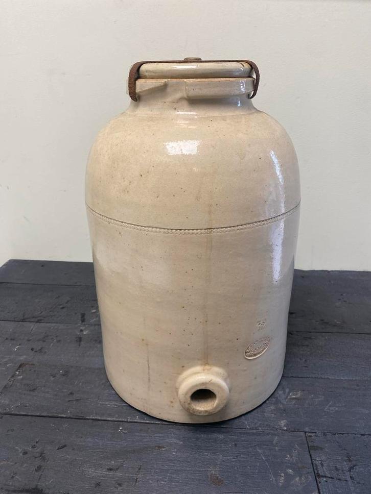 Antieke Stenen Waterkan van Langeron - Unieke grespot!, Antiek en Kunst, Antiek | Keramiek en Aardewerk, Ophalen of Verzenden