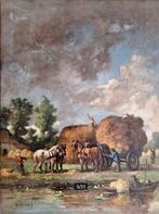 Prachtig boerderijgezicht door Willem A. Gijzeman (1900), Ophalen of Verzenden