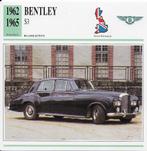 C139 autokaart bentley s3 ( 1962 - 1965 ), Ophalen of Verzenden, Gebruikt, Auto's