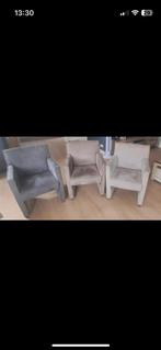 6 Eetkamerstoelen met armleuning, Huis en Inrichting, Stoelen, Ophalen, Gebruikt, Grijs, Vijf, Zes of meer stoelen