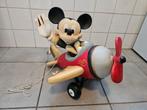Groot vliegtuig Mickey Mouse Disney, oud beeld, Verzamelen, Disney, Ophalen, Mickey Mouse, Zo goed als nieuw, Beeldje of Figuurtje