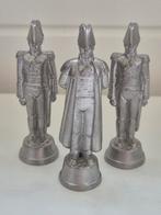 Tinnen figuren: Wellington met 2 x lakkei, 65mm, Ophalen of Verzenden, Zo goed als nieuw