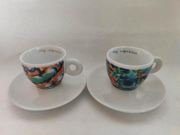 2 stuks Illy Art Collection 1996, met de titel "Videogrammi" beschikbaar voor biedingen