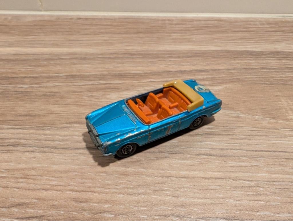 Rolls Royce Silver Shadow coupe - modelauto Matchbox nr. 69, Ophalen of Verzenden, Gebruikt, Auto