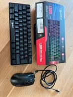 Gaming Toetsenbord en muis HXSJ L500 en T69, Computers en Software, Toetsenborden, Ophalen of Verzenden, Zo goed als nieuw, Gaming toetsenbord