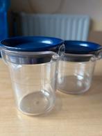 Suikerpot, melkkan, Tupperware, indigoblauw, Ophalen of Verzenden, Zo goed als nieuw, Blauw, Beker of Kan