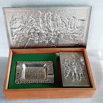 Vintage setje voor de roker in sigarenkistje Nachtwacht beschikbaar voor biedingen