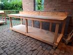 Grote houten werkbank met veel opbergopruimte!, Doe-het-zelf en Verbouw, Werkbanken, Ophalen, Gebruikt, 170 cm of meer