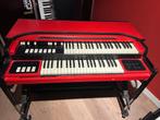 Vintage Hammond M3 orgel – custom rood – monsterlijk geluid, Ophalen, Gebruikt, 2 klavieren, Hammondorgel