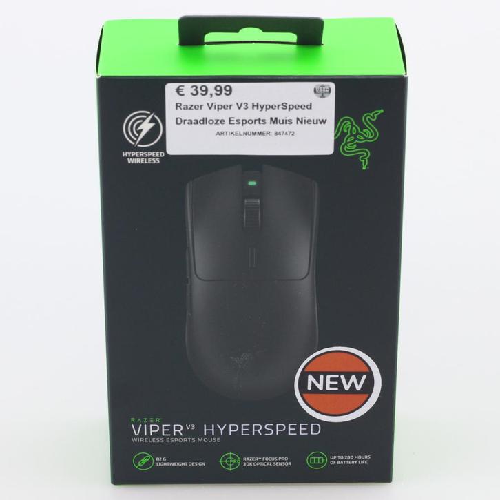 Razer Viper V3 HyperSpeed  Draadloze Esports Muis Nieuw, Computers en Software, Muizen, Nieuw