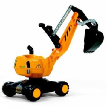 digger op wielen rolly-toys geel/graver/minikraan beschikbaar voor biedingen
