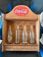 Display Coca Cola 125 jaar met replica flesjes, Ophalen of Verzenden, Zo goed als nieuw, Verpakking